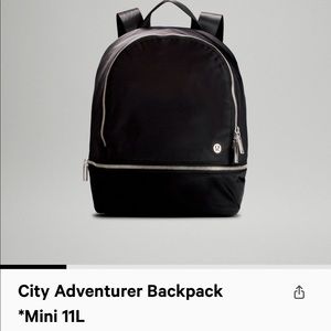 Brand new still in plastic wrap! Lululemon city adventurer backpack *mini 11L